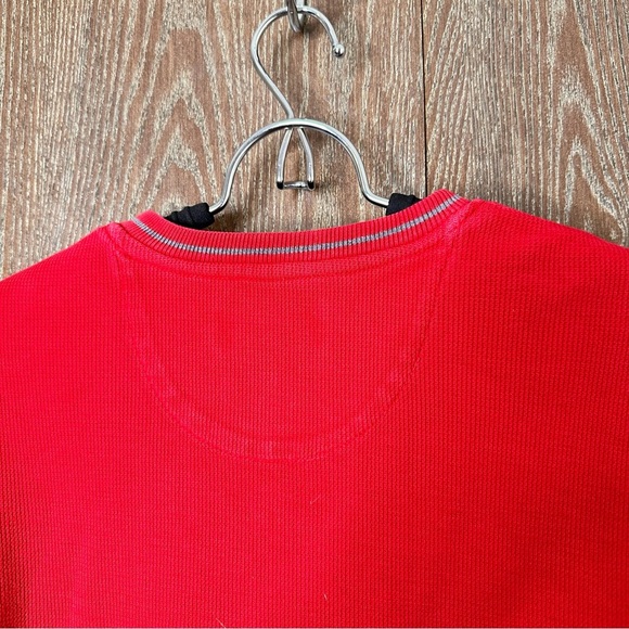 Vintage Chaps Ralph Lauren V Neck Sweater Men Size Large Heavyweight 100% Cotton - Picture 10 of 10